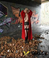 older blonde exhibitionist barby slut exposes herself while at a public park101545
