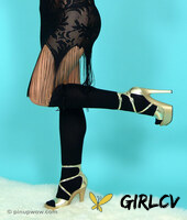pinup model bryoni-kate looks a doll in black knee socks and high heeled shoes132945