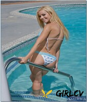 latina babe jessie rogers slipping off her shorts and bikini by the pool4517