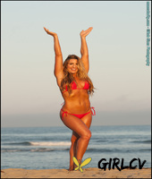 hot fitness model jessica kiernan poses on a beach in a red string bikini21285