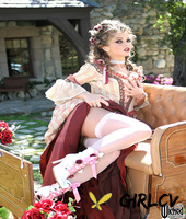 hungarian rita faltoyano strips her costume on a carriage & poses in lingerie32976
